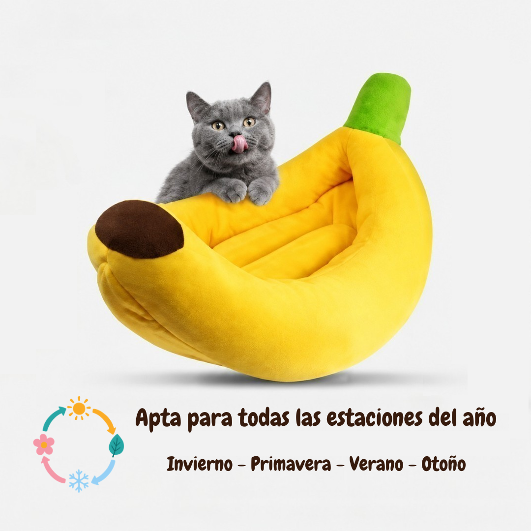 Cama Banana para Perros y Gatos