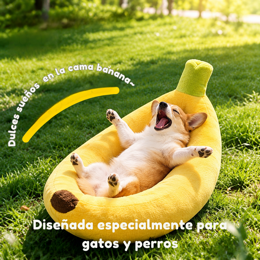Cama Banana para Perros y Gatos