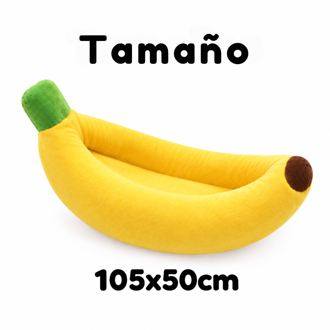 Cama Banana para Perros y Gatos
